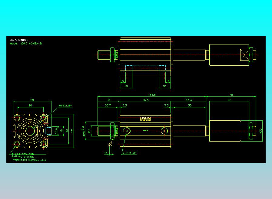 气立可CHELIC气缸油缸2D-JDAD40x50-B