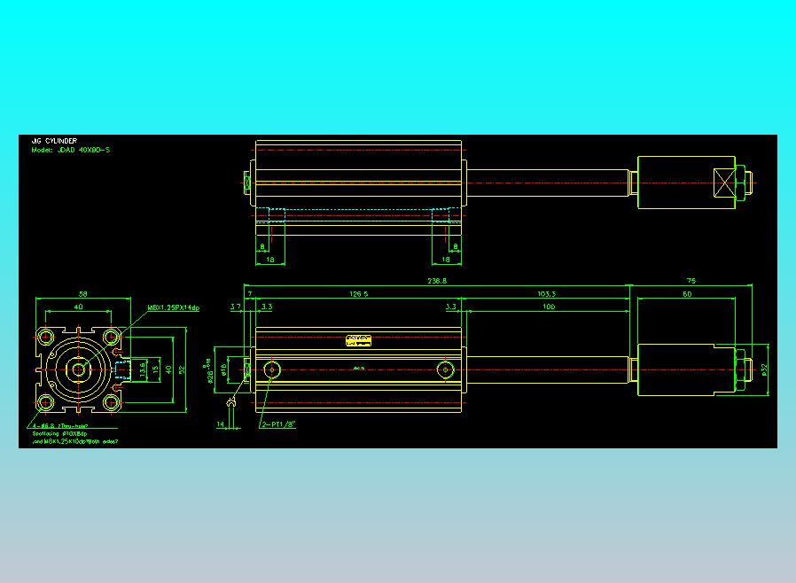 气立可CHELIC气缸油缸2D-JDAD40x90-S
