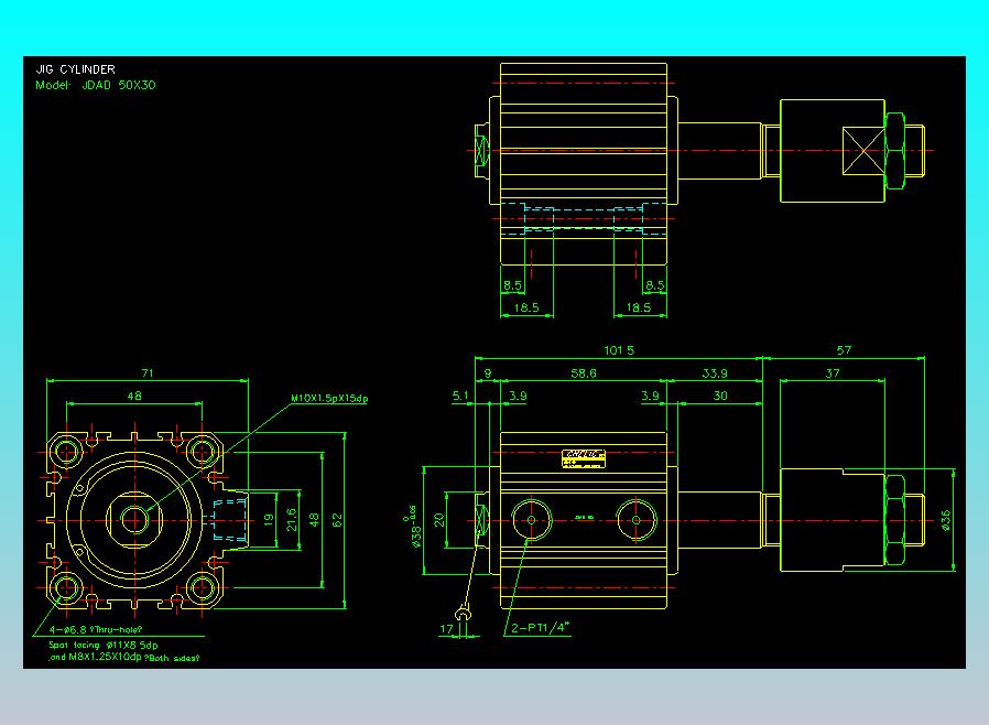 气立可CHELIC气缸油缸2D-JDAD50x30