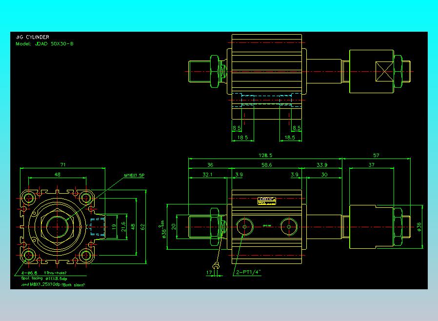 气立可CHELIC气缸油缸2D-JDAD50x30-B