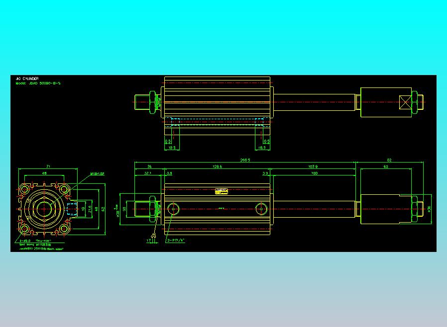 气立可CHELIC气缸油缸2D-JDAD50x90-B-S