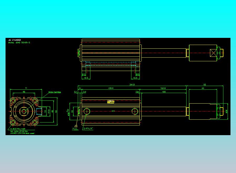 气立可CHELIC气缸油缸2D-JDAD50x90-S