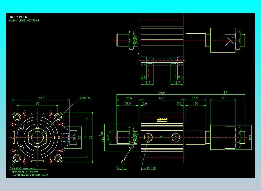 气立可CHELIC气缸油缸2D-JDAD63x30-B