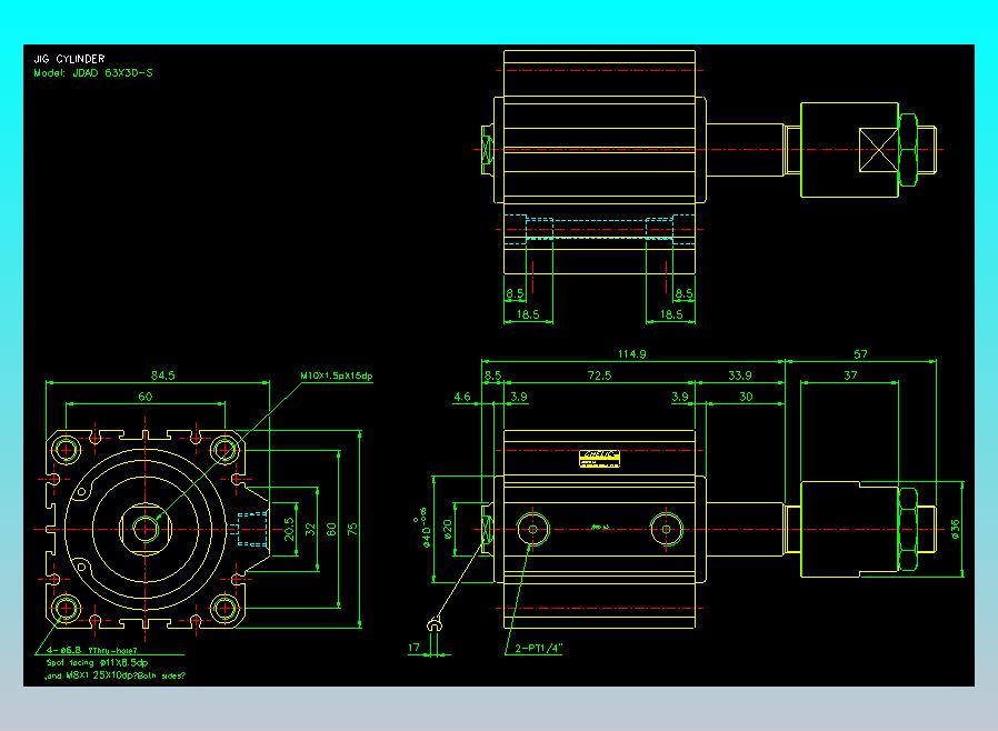 气立可CHELIC气缸油缸2D-JDAD63x30-S