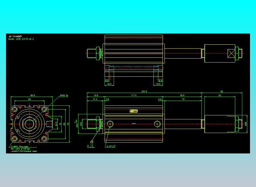 气立可CHELIC气缸油缸2D-JDAD63x75-B-S