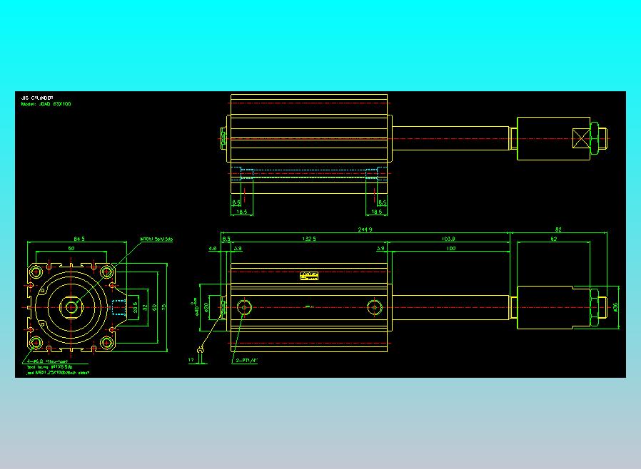 气立可CHELIC气缸油缸2D-JDAD63x100