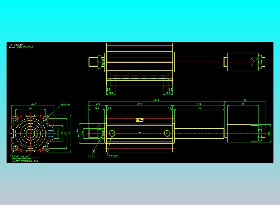 气立可CHELIC气缸油缸2D-JDAD63x100-B