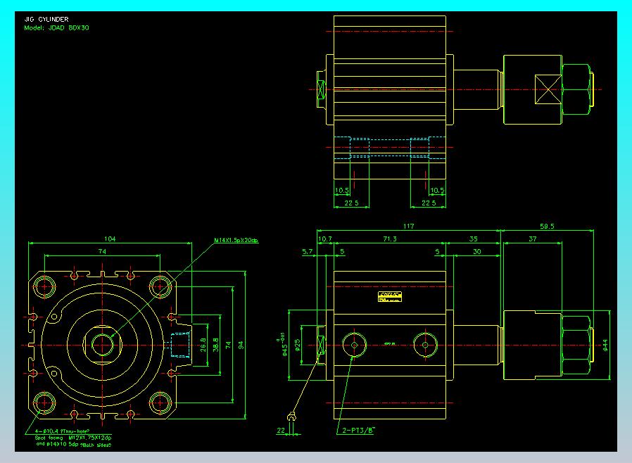 气立可CHELIC气缸油缸2D-JDAD80x30