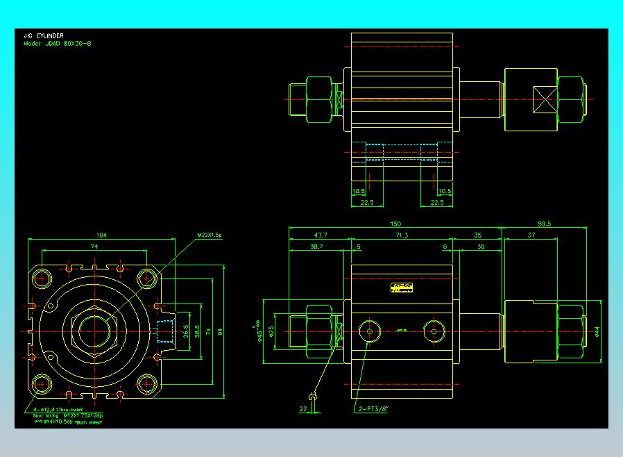 气立可CHELIC气缸油缸2D-JDAD80x30-B