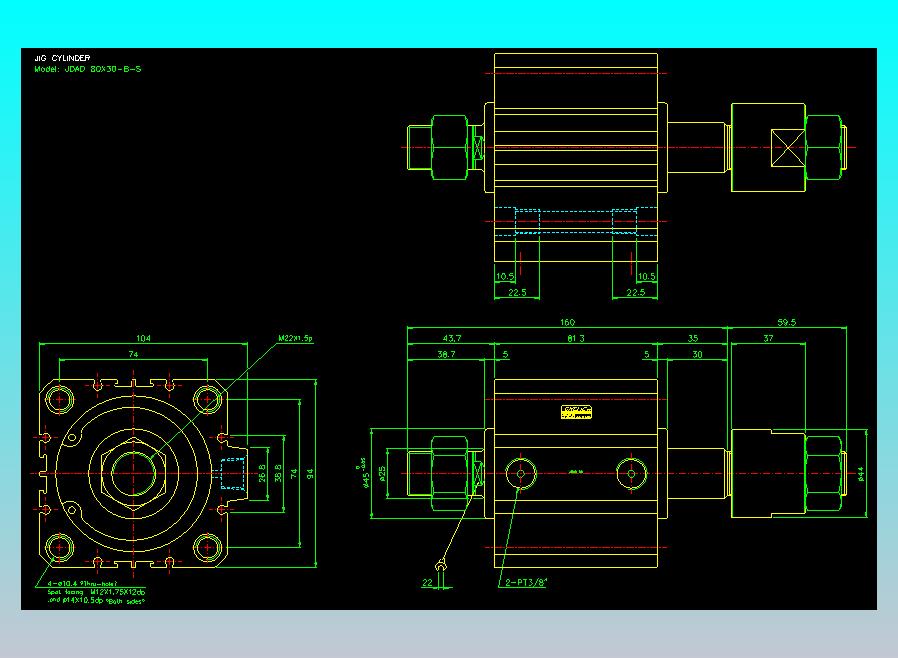 气立可CHELIC气缸油缸2D-JDAD80x30-B-S