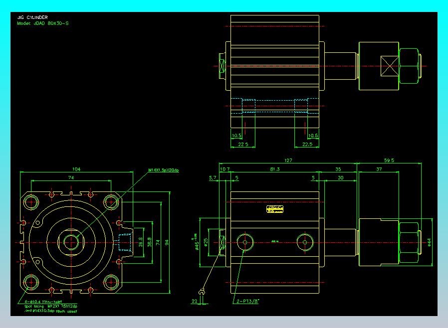 气立可CHELIC气缸油缸2D-JDAD80x30-S