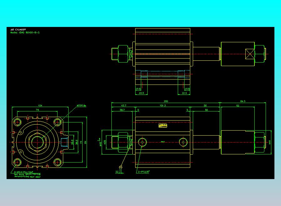 气立可CHELIC气缸油缸2D-JDAD80x50-B-S