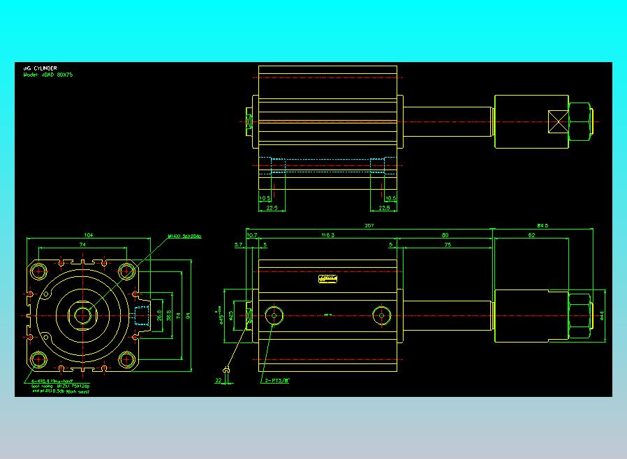 气立可CHELIC气缸油缸2D-JDAD80x75