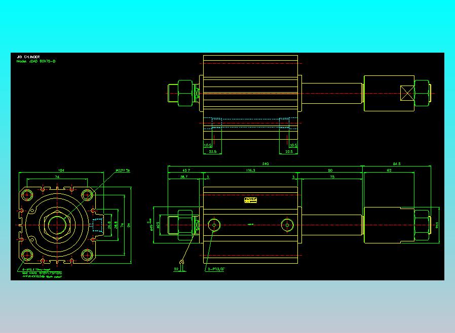 气立可CHELIC气缸油缸2D-JDAD80x75-B