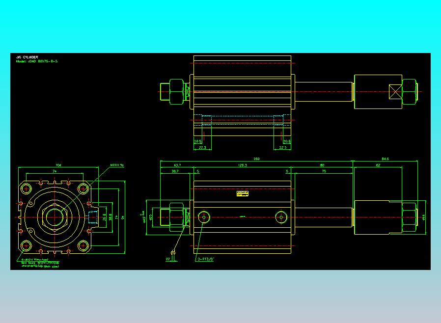 气立可CHELIC气缸油缸2D-JDAD80x75-B-S