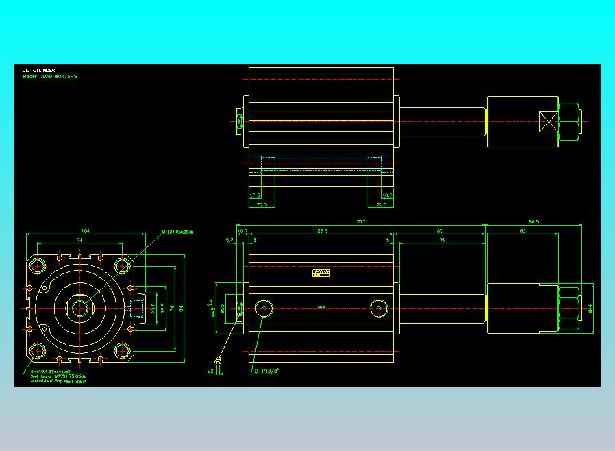 气立可CHELIC气缸油缸2D-JDAD80x75-S