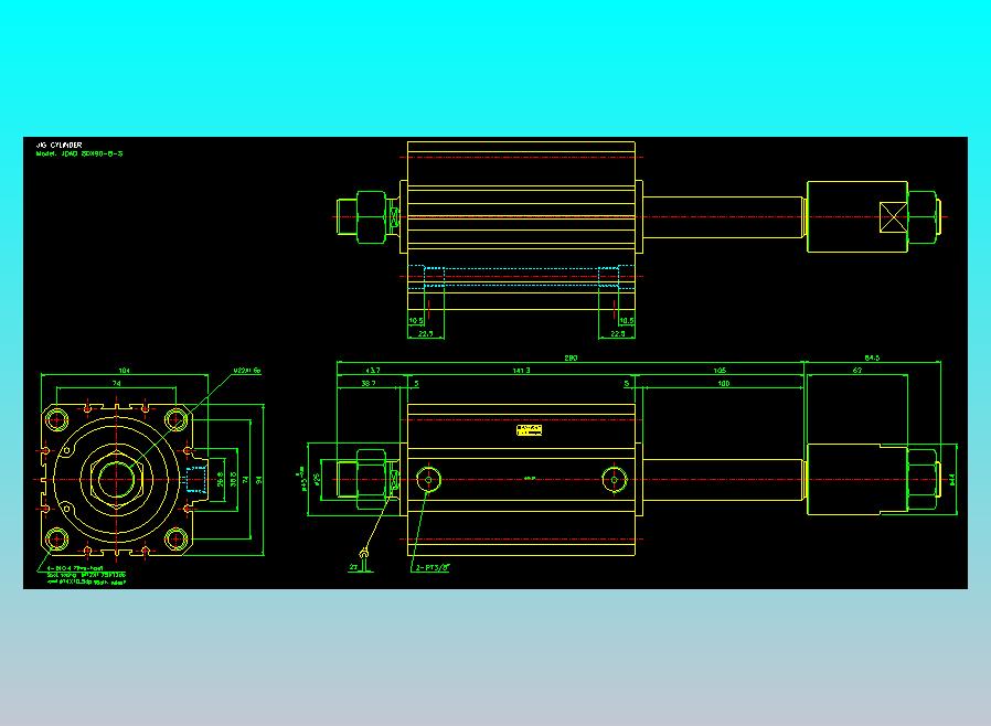 气立可CHELIC气缸油缸2D-JDAD80x90-B-S