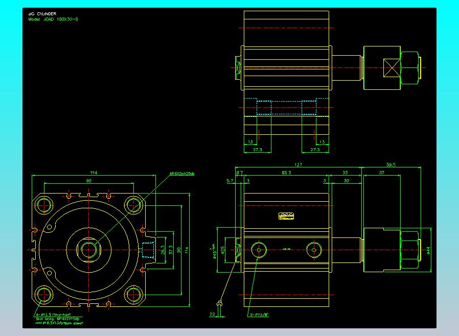 气立可CHELIC气缸油缸2D-JDAD100x30-S