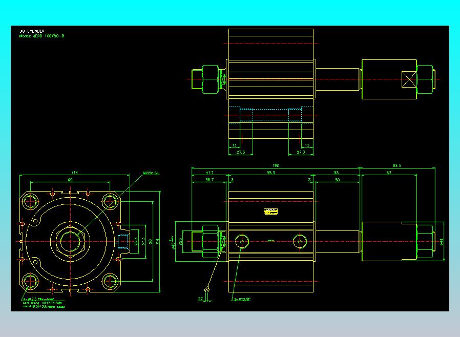 气立可CHELIC气缸油缸2D-JDAD100x50-B