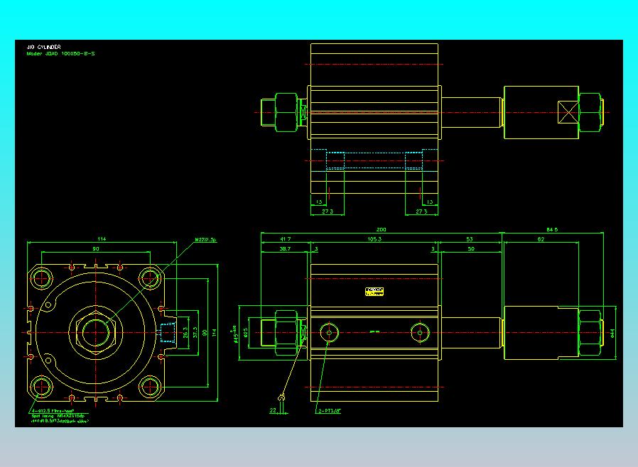 气立可CHELIC气缸油缸2D-JDAD100x50-B-S