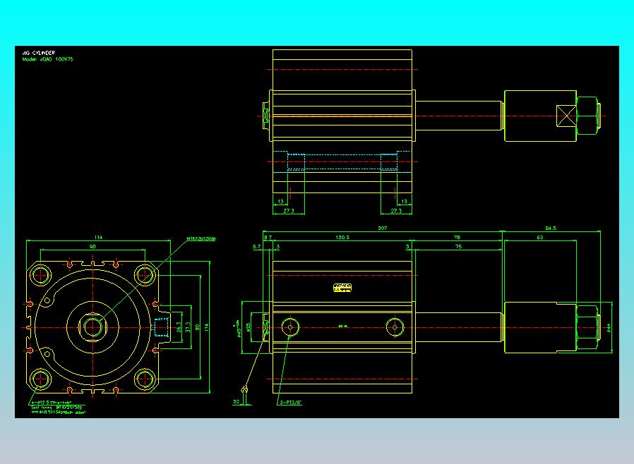 气立可CHELIC气缸油缸2D-JDAD100x75