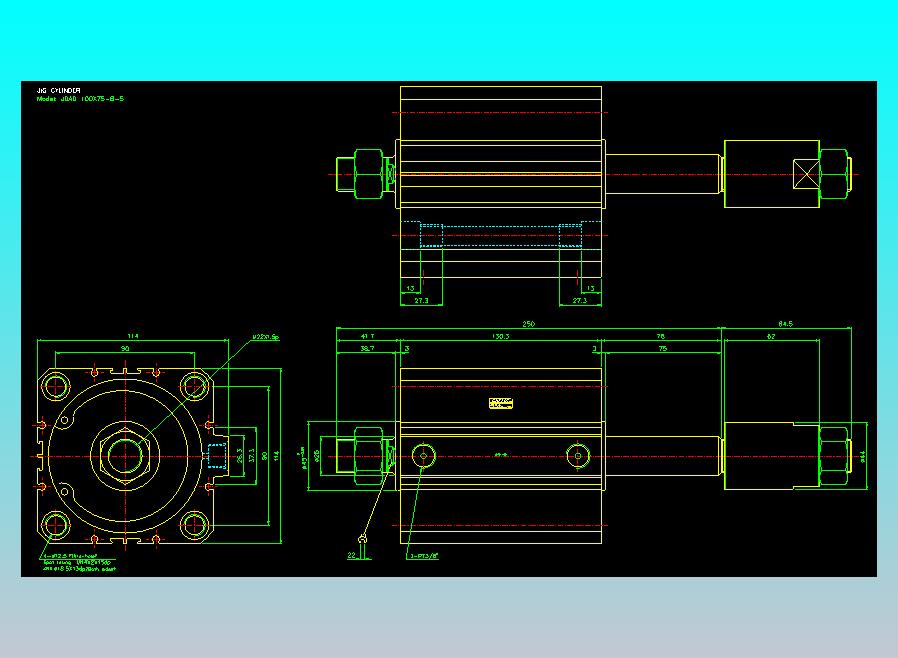 气立可CHELIC气缸油缸2D-JDAD100x75-B-S