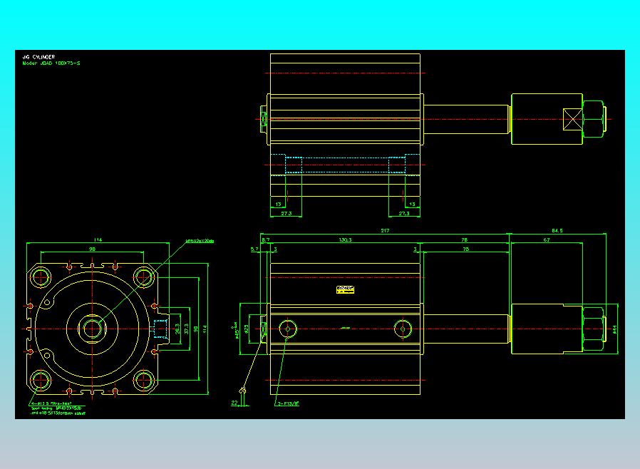 气立可CHELIC气缸油缸2D-JDAD100x75-S