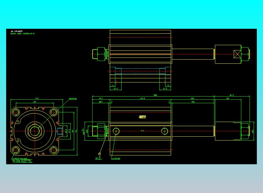 气立可CHELIC气缸油缸2D-JDAD100x90-B-S
