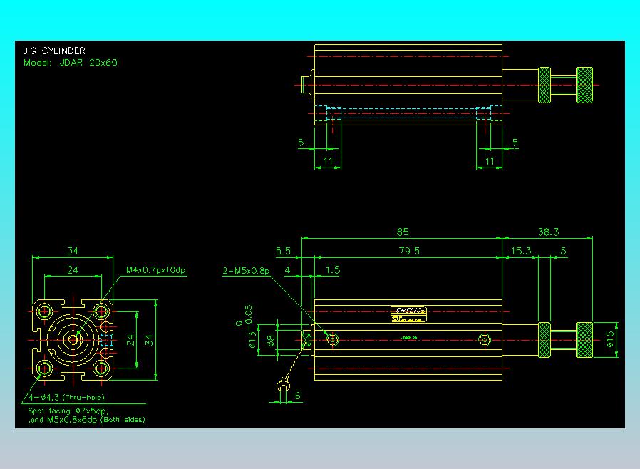 气立可CHELIC气缸油缸2D-JDAR20x60