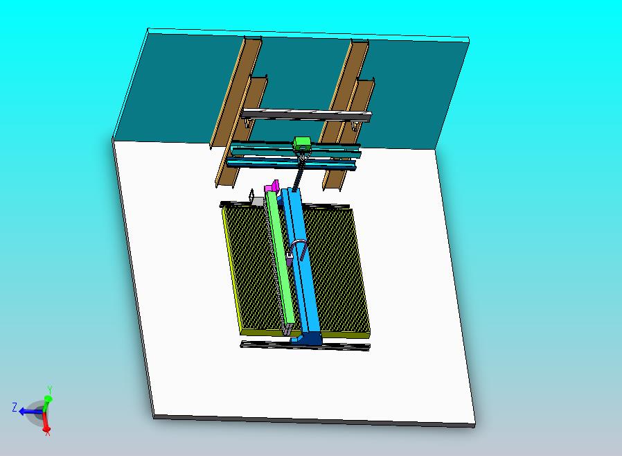 龙门切割机集气罩+吸风小车