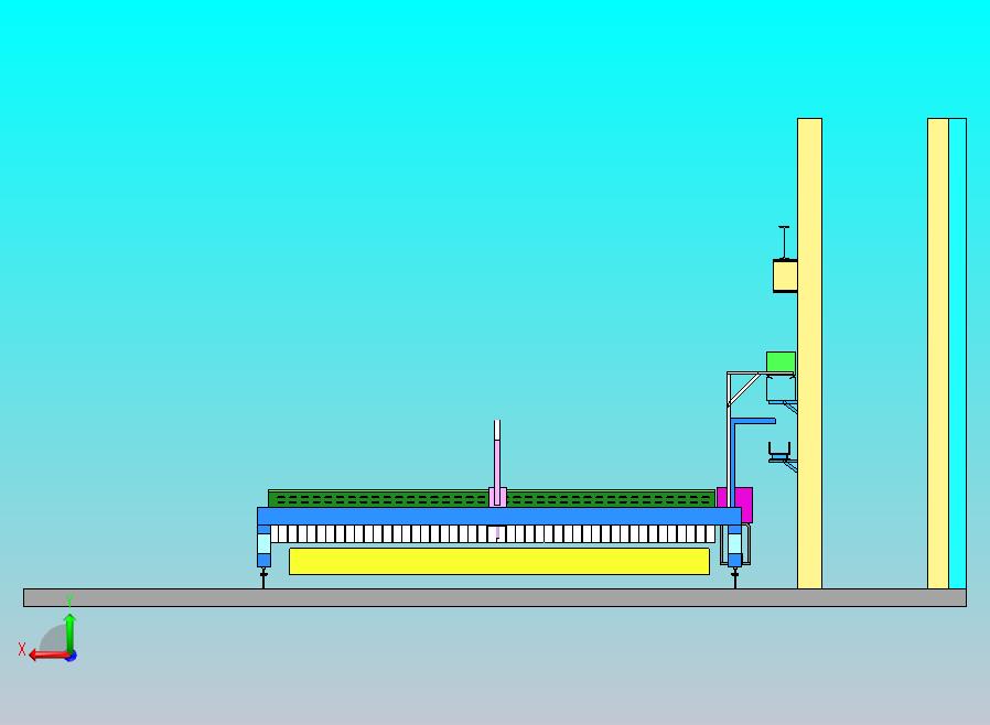 龙门切割机集气罩+吸风小车
