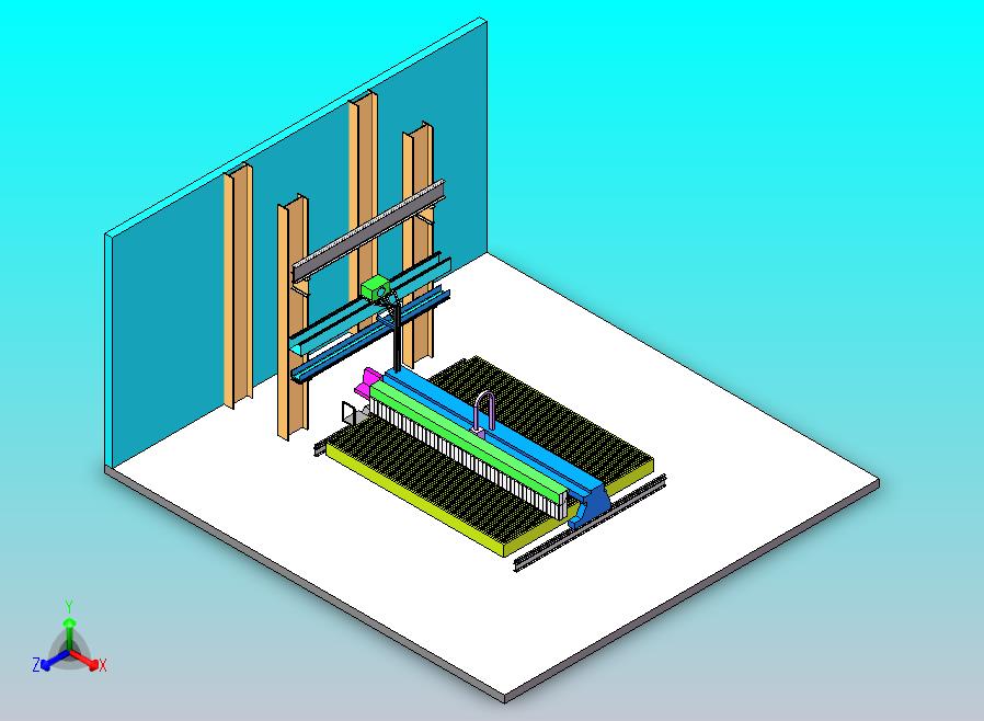 龙门切割机集气罩+吸风小车
