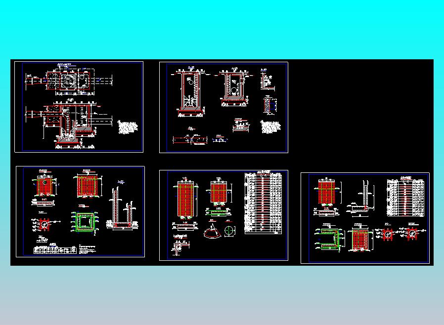 给水泄压井、消能井设计图 