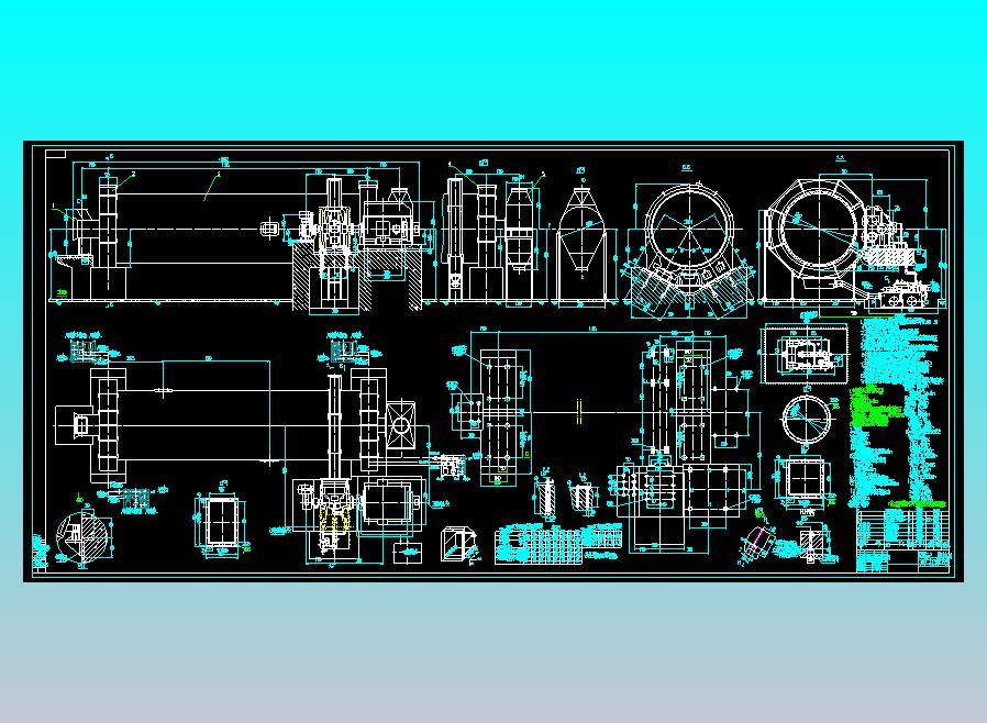 卧式水泥磨布置图