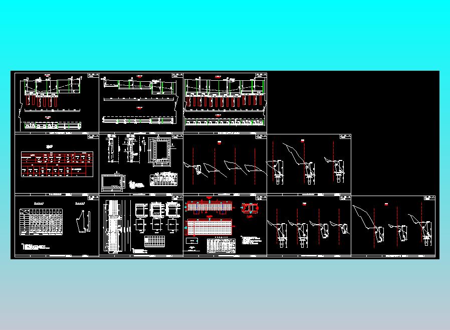 重力式挡土墙结构图(桩基础+托梁)