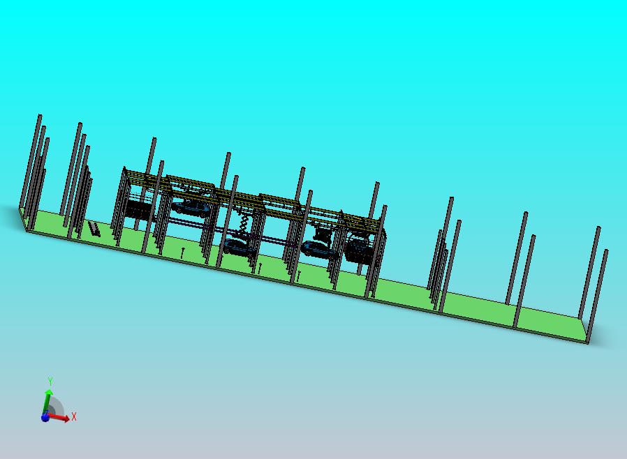 立体车库，自行葫芦输送系统