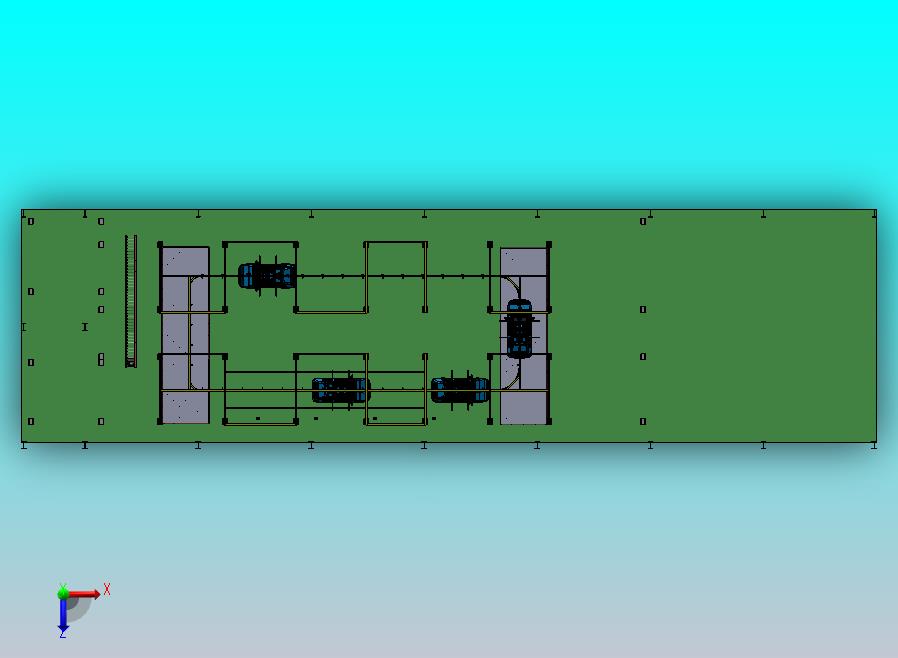 立体车库，自行葫芦输送系统