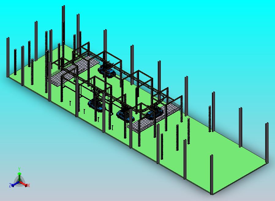 立体车库，自行葫芦输送系统