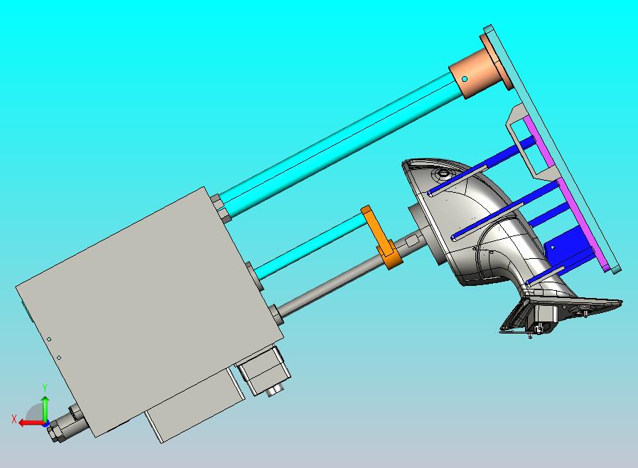 小鹏汽车后视镜-镜片合件装配工装