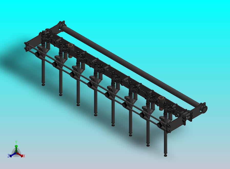 原油喷洒分装架