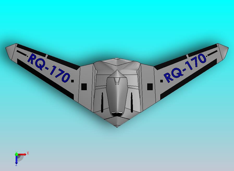 高空无人隐形侦察机