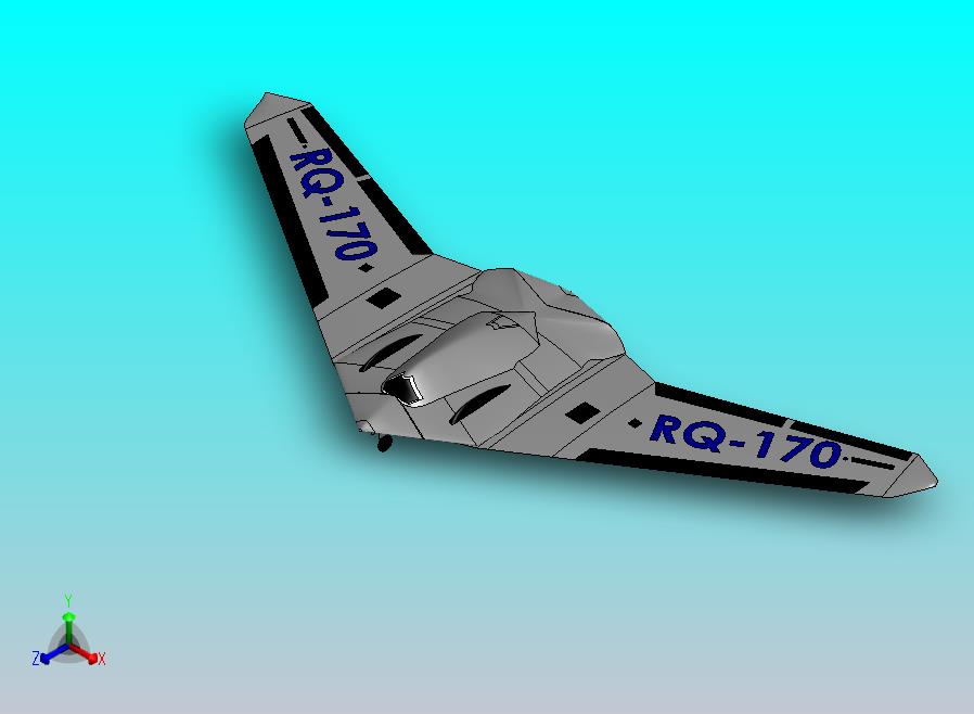 高空无人隐形侦察机