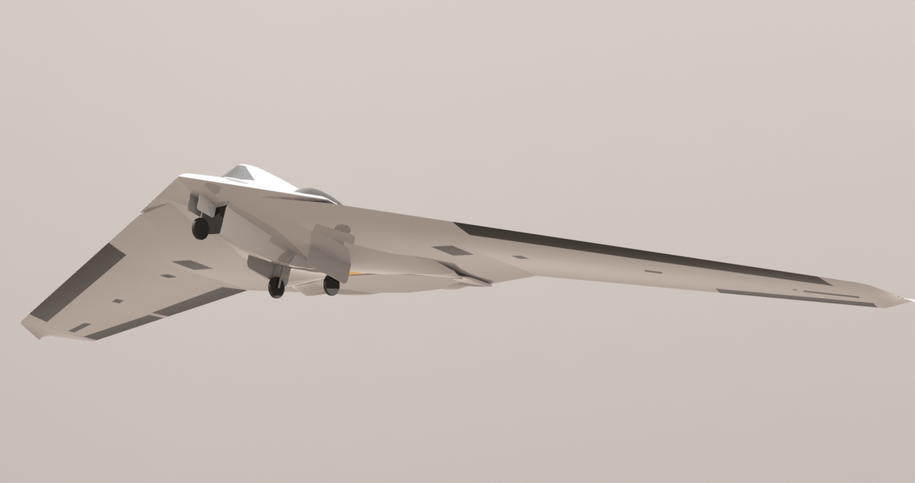 高空无人隐形侦察机