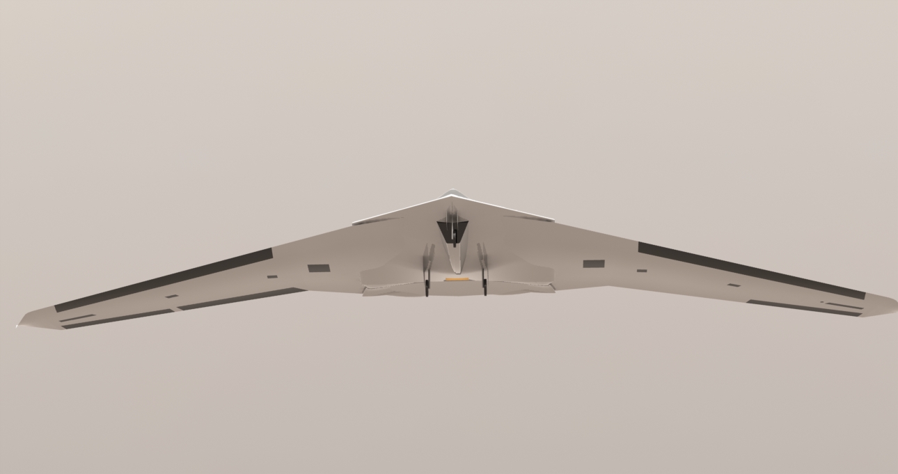 高空无人隐形侦察机