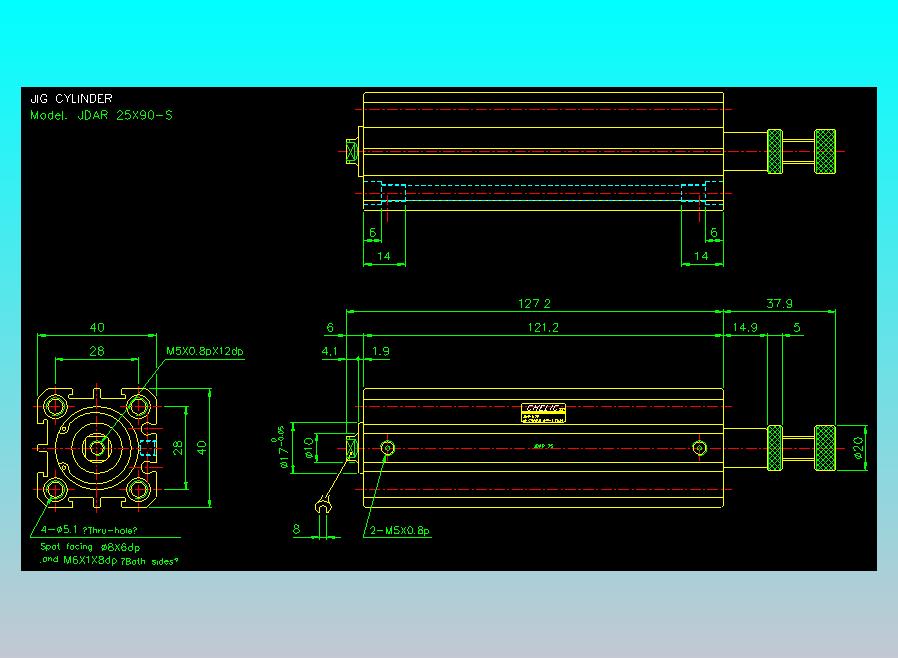 气立可CHELIC气缸油缸2D-JDAR25x90-S
