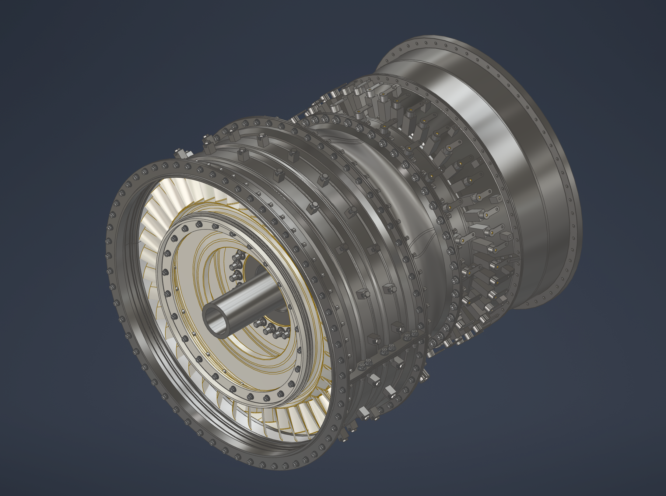 涡轮螺旋桨喷气发动机的中压和高压压缩机