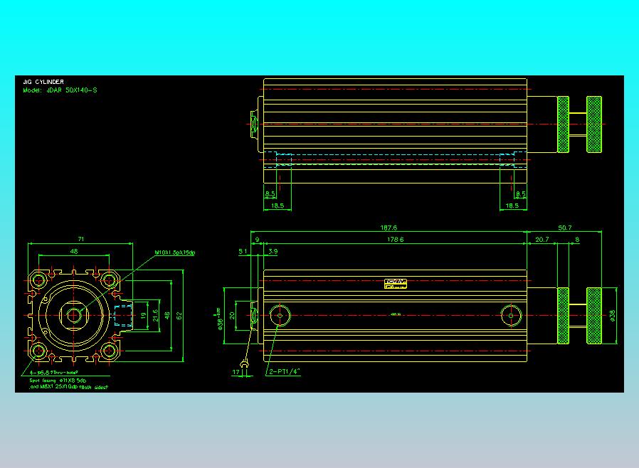 气立可CHELIC气缸油缸2D-JDAR50x140-S