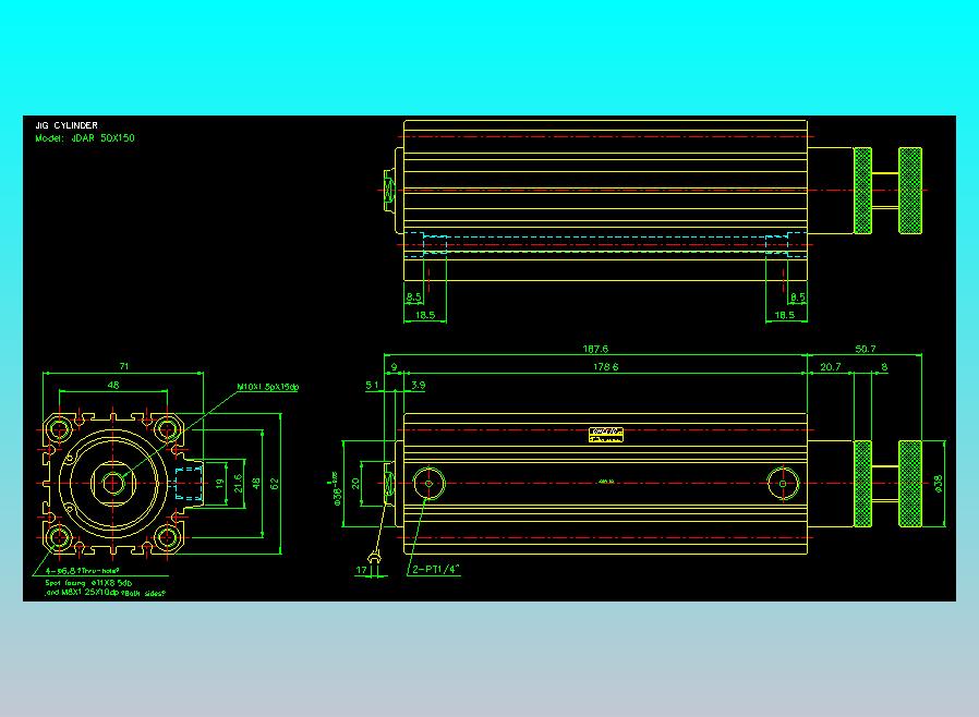 气立可CHELIC气缸油缸2D-JDAR50x150