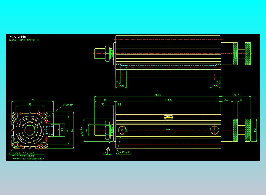 气立可CHELIC气缸油缸2D-JDAR50x150-B