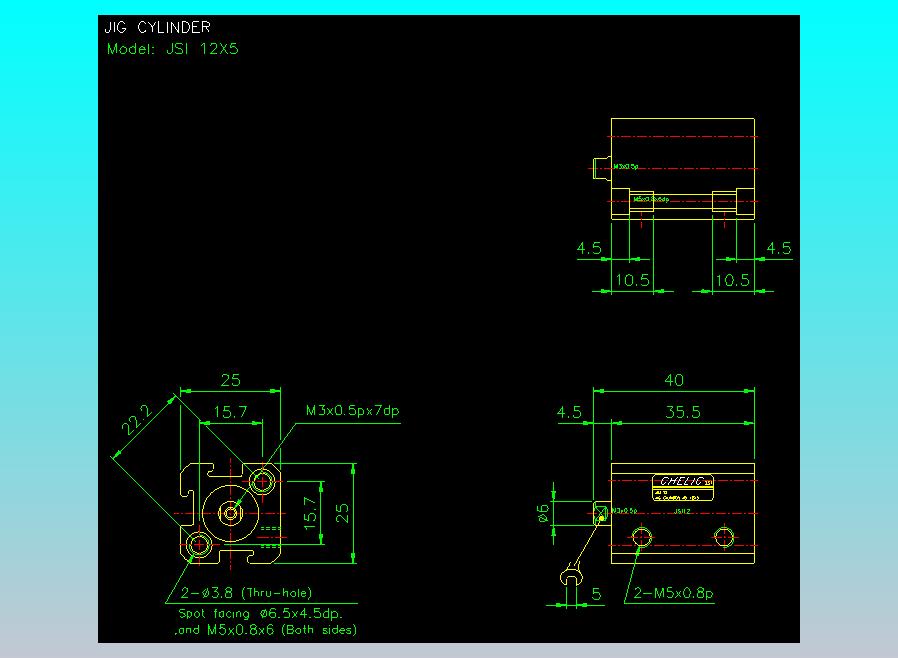 气立可CHELIC气缸油缸2D-JSI12x5